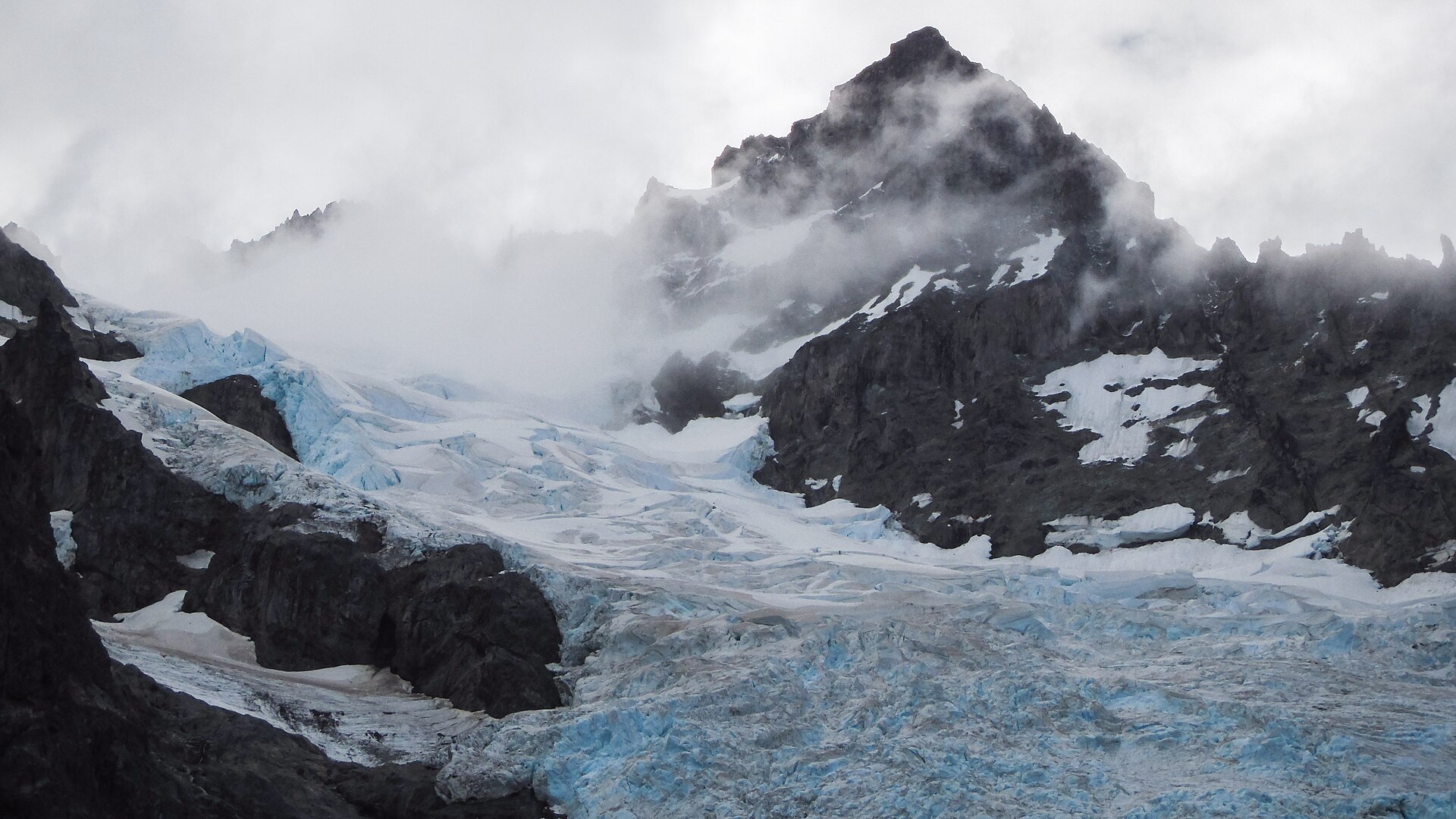 Jagged Cerro Castillo above the Aysén landscape
